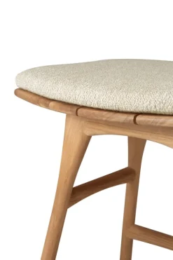 Ethnicraft Teak Osso Outdoor Stool - Fabric