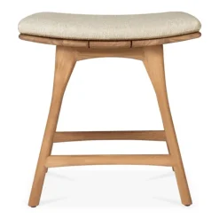 Ethnicraft Teak Osso Outdoor Stool - Fabric