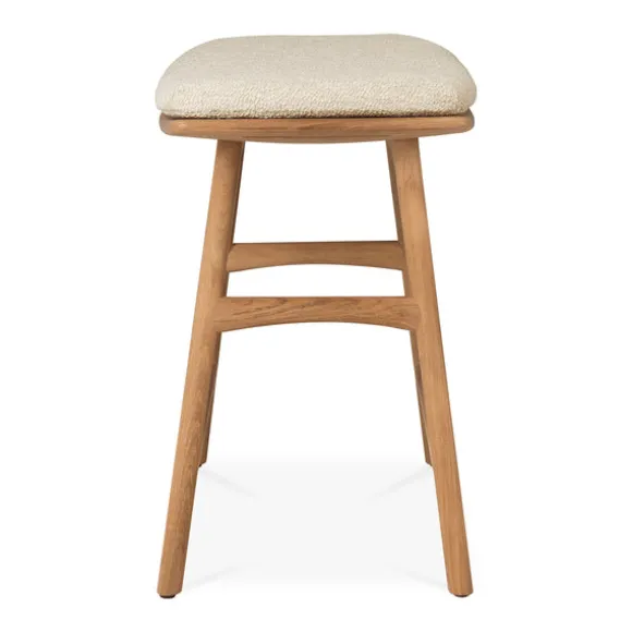 Ethnicraft Teak Osso Outdoor Stool - Fabric
