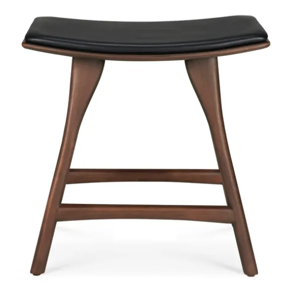 Ethnicraft Teak Osso Stool - Leather