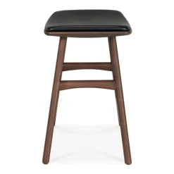 Ethnicraft Teak Osso Stool - Leather