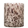 Felicita Glass Votive - Brown