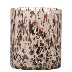Felicita Glass Votive - Brown