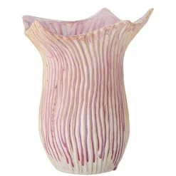 Floral Stoneware Vase - Rose