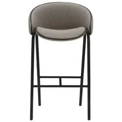 Folium Bar Stool with Leather Piping