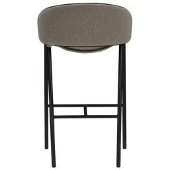 Folium Bar Stool with Leather Piping