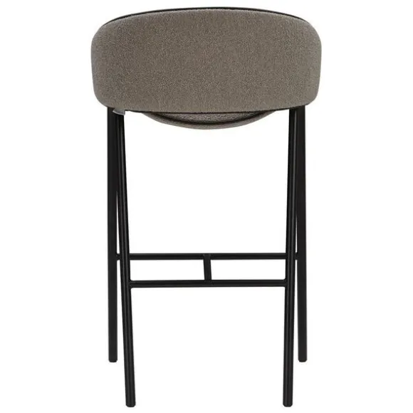 Folium Bar Stool with Leather Piping