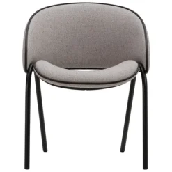Folium Dining Chair with Leather Piping