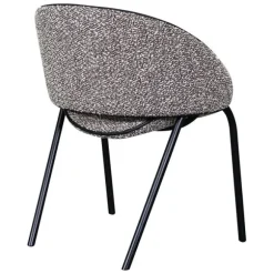 Folium Dining Chair with Leather Piping