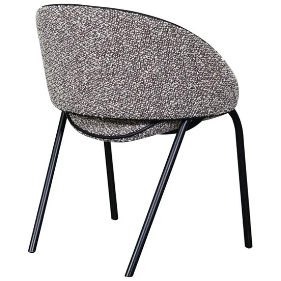 Folium Dining Chair with Leather Piping