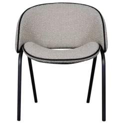 Folium Dining Chair with Leather Piping