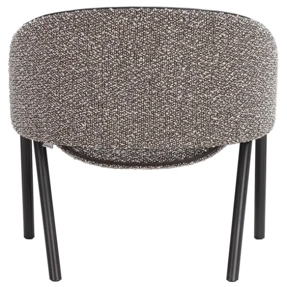 Folium Lounge Chair with Leather Piping
