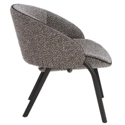 Folium Lounge Chair with Leather Piping