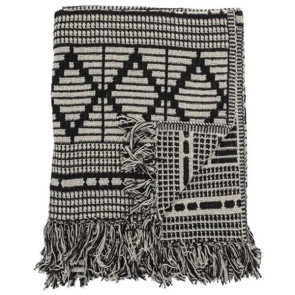 Gutte Cotton Throw - Black