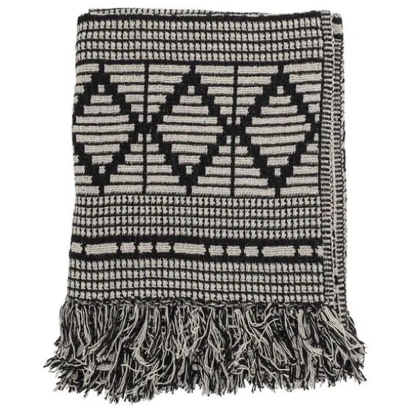 Gutte Cotton Throw - Black