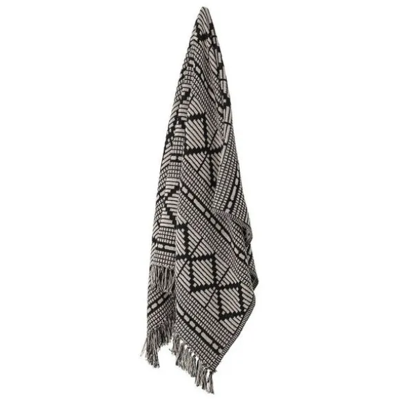 Gutte Cotton Throw - Black