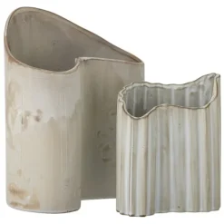 Henaj Stoneware Vase - Brown - Set of 2