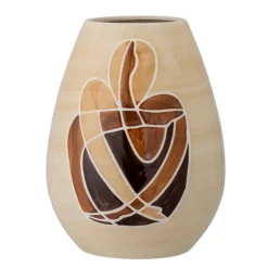 Jona Stoneware Vase – Brown