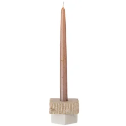 Juta Travertine Votive & Candle Holder - Nature