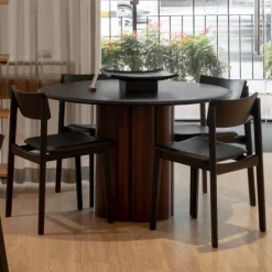 Kora Marble Round Dining Table