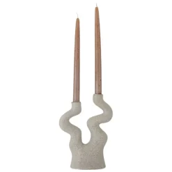 Lance Stoneware Candle Holder - Nature