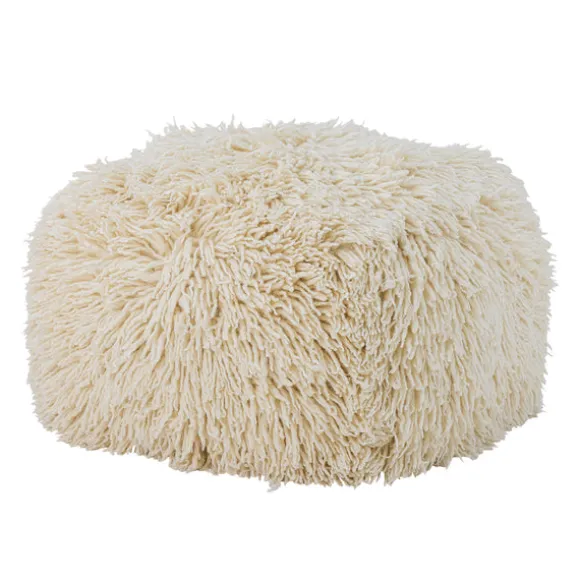 Lomba Wool Pouf - Nature