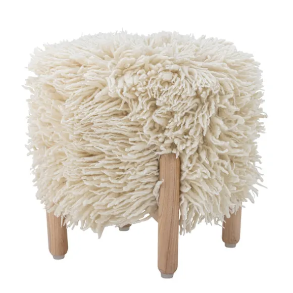 Lomba Wool Stool - Nature