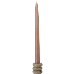 Madisson Marble Short Candlestick - Brown
