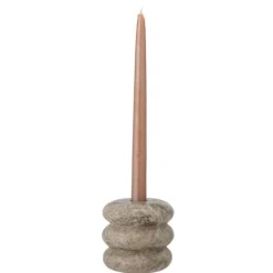 Madisson Marble Tall Candlestick - Brown