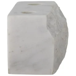 Magie Marble Candle Holder - White