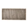 Majsa Marble Rectangular Tray - Brown