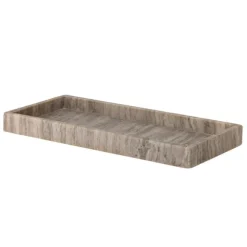 Majsa Marble Rectangular Tray - Brown