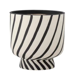 Malena Terracotta Flowerpot - Black