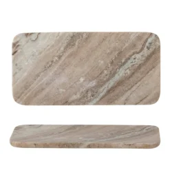 Manuela Marble Tray - Brown