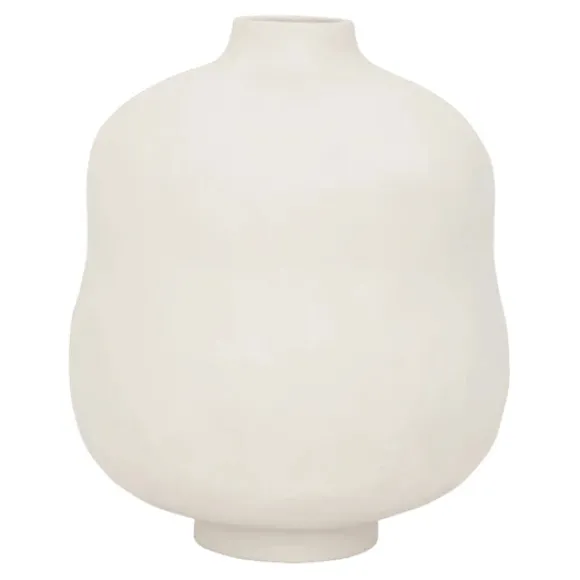 Mille Ceramic Vase - Almond Milk