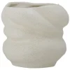 Orana Stoneware Flowerpot - White