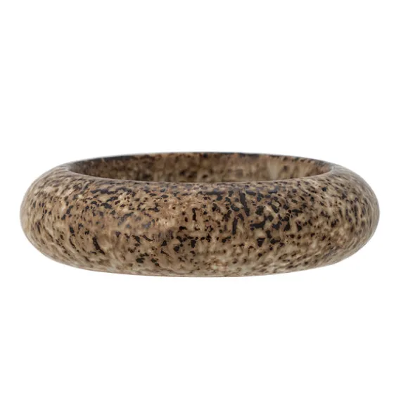 Oshin Stoneware Candle Holder - Brown