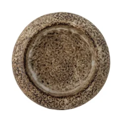 Oshin Stoneware Candle Holder - Brown