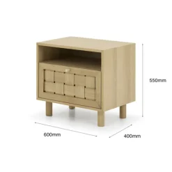 Otto 1 Drawer Bedside Table