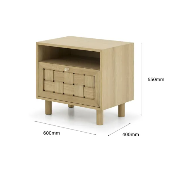 Otto 1 Drawer Bedside Table