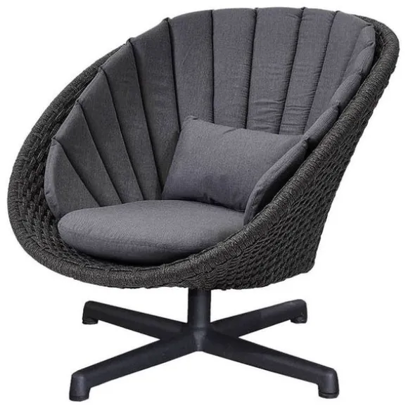 Peacock Swivel Lounge Chair - Soft Rope