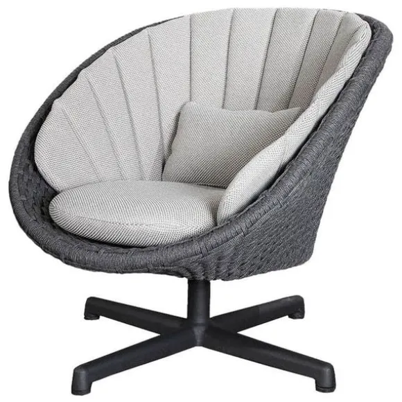 Peacock Swivel Lounge Chair - Soft Rope