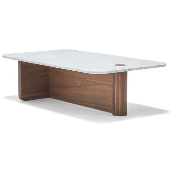 Pivot Rectangular Marble Coffee Table
