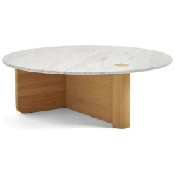 Pivot Round Marble Coffee Table