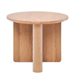 Pivot Round Timber Side Table