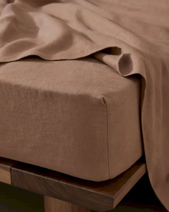 Ravello French Flax Linen Fitted Sheet