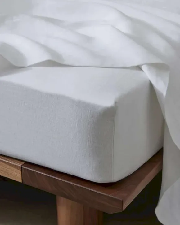 Ravello French Flax Linen Fitted Sheet