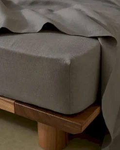 Ravello French Flax Linen Fitted Sheet