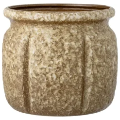 Ritza Stoneware Flowerpot - Brown