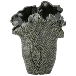 Safiya Stoneware Vase - Green